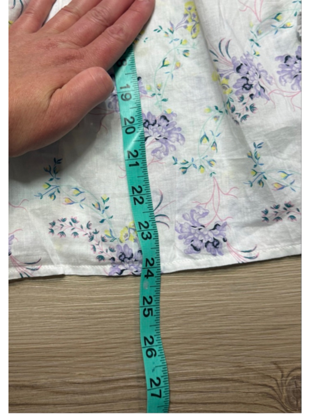 Scoop flowered flowy blouson top size XL - Picture 9 of 11